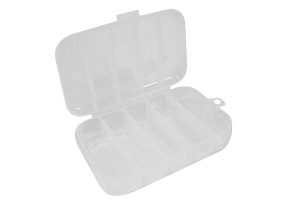 VELLEMAN OCBR6 PLASTIC STORAGE BOX (2.95" x 4.92" x 1.30") - 5 COMPARTMENTS