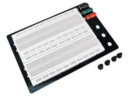 VELLEMAN SDTP018 Breadboard-2 terminal,1280 tie pts 4 dist strips,400 tie pts,3 posts/TOTAL 1680 TP 