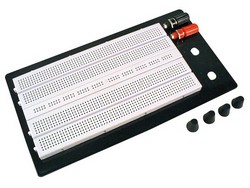 VELLEMAN SDTP016 Breadboard-2 terminal,1280 tie pts1dist strips,100 tie pts,2 posts