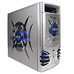 X Blade 10-Bay ATX Window Case w/400W PS (Silver)