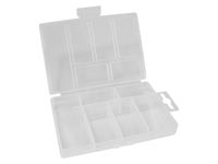 VELLEMAN OCBR2 PLASTIC STORAGE BOX (3.35" x 5.31" x 0.98") - 6 COMPARTMENTS