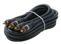 STEREN 254-235BL 75-Feet 2RCA-2RCA Plugs Home Theatre Cable 