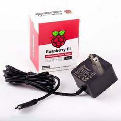 Official Raspberry Pi 4 AC ADAPTER Power Supply-(US) Black, UL, SC0218 5.1V, 3A USB-C..SPECIAL!!!