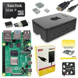 CANAKIT RASPBERRY Pi 4 2GB Starter Kit - 32GB - options: 1GB, 2GB, 4GB