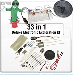 CHANEY ELECTRONICS C6709   33 in 1  Basic Electronics Lab (non soldering kit)