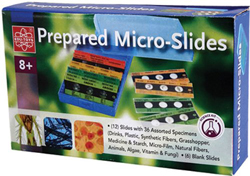 ELENCO EDU-36730 12 Prepared Micro-Slides + 6 Blank Slides