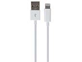 VELLEMAN PCMP65 USB A MALE TO LIGHTNING 8-PIN MALE CABLE - WHITE - 1 m 