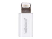 VELLEMAN PCMP63 iPHONE 5 ADAPTER - MICRO USB FEMALE to LIGHTNING 8-PIN MALE - WHITE 