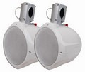 MCM Custom Audio 60-10030 8" Marine Wakeboard Two-Way Speaker Pair - White