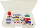 SC-100R Snap Circuits Jr. 100 in 1 Experiment Lab  - non soldering kit with new storage case- Student Version