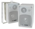 MCM Custom Audio 50-10546 INDOOR OUTDOOR SPEAKER PAIR 3 WAY WHITE 4 INCH