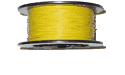 HOOK UP WIRE - 22 GAUGE SOLID - YELLOW -25 FEET