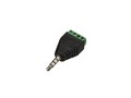 VELLEMAN CD027 3.5 mm STEREO PLUG TO 4P SCREW TERMINAL (5 pcs) 