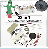 CHANEY ELECTRONICS C6709   33 in 1  Basic Electronics Lab (non soldering kit)